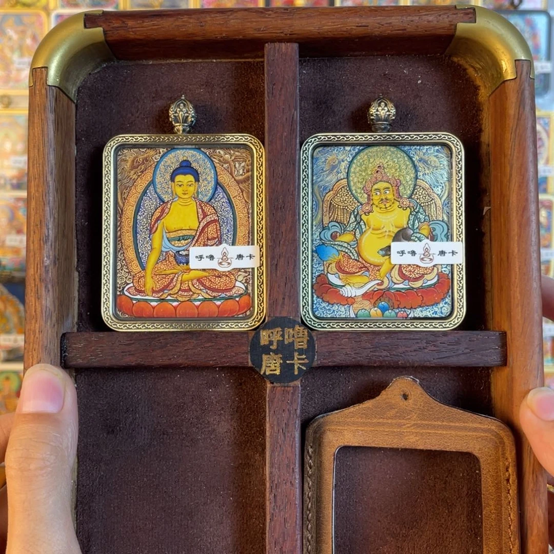 猫***铃吊坠小鱼热贡手绘艺术