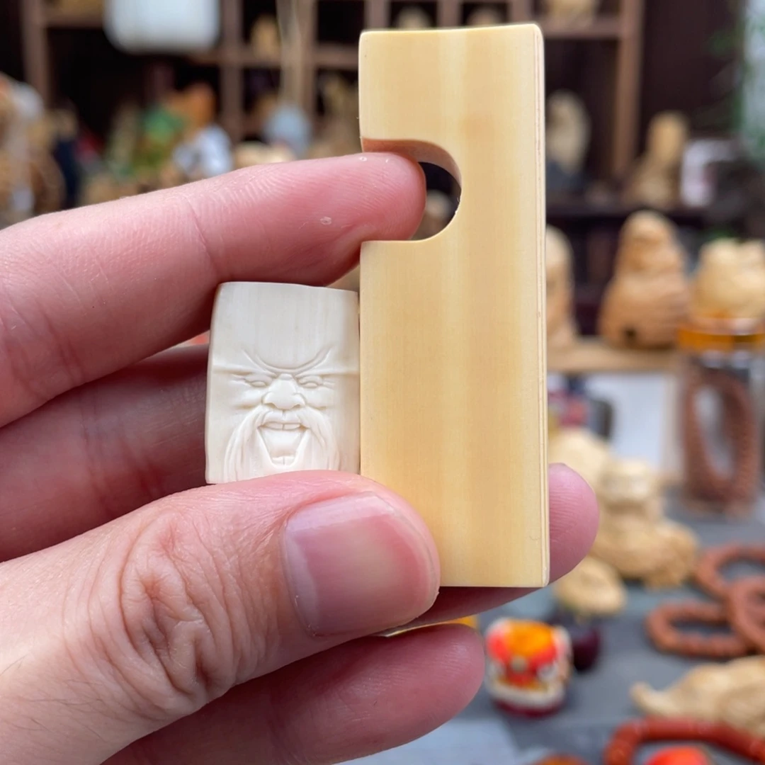 桃****木方颜竹木艺术把件