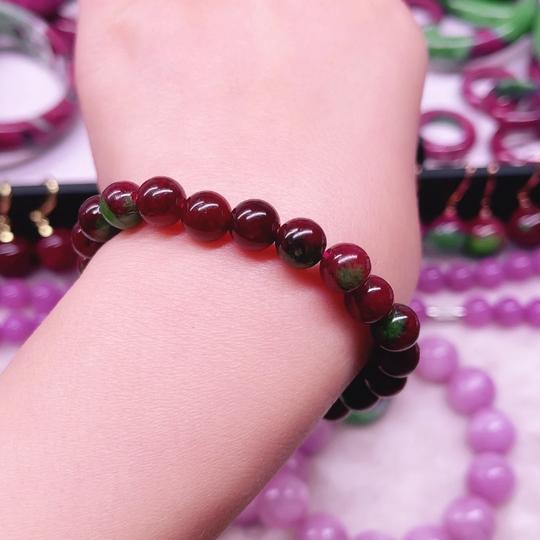 单圈手链红宝石未镶嵌