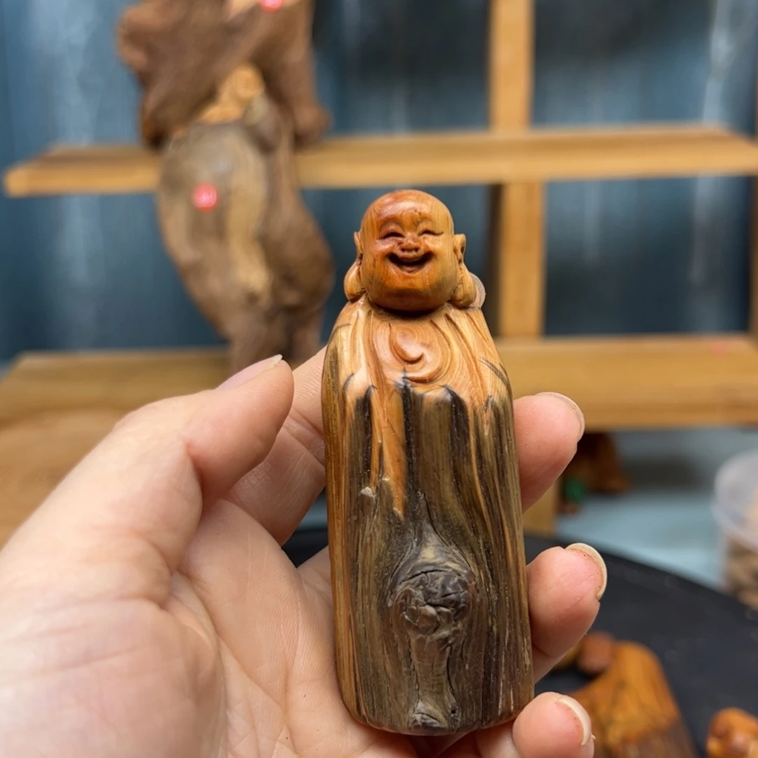 木望*儿崖柏木摆件手把件，