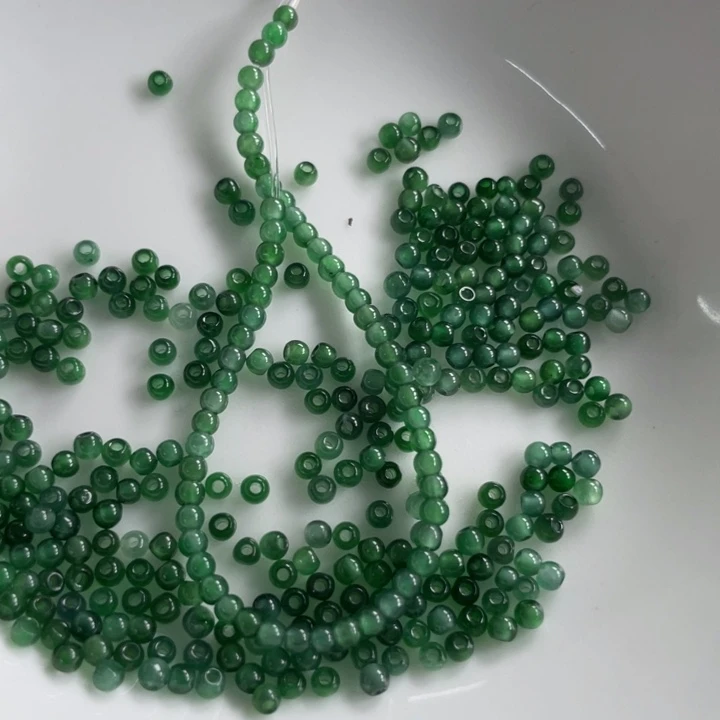 翡翠未镶嵌手链散珠多样性发自选80个
