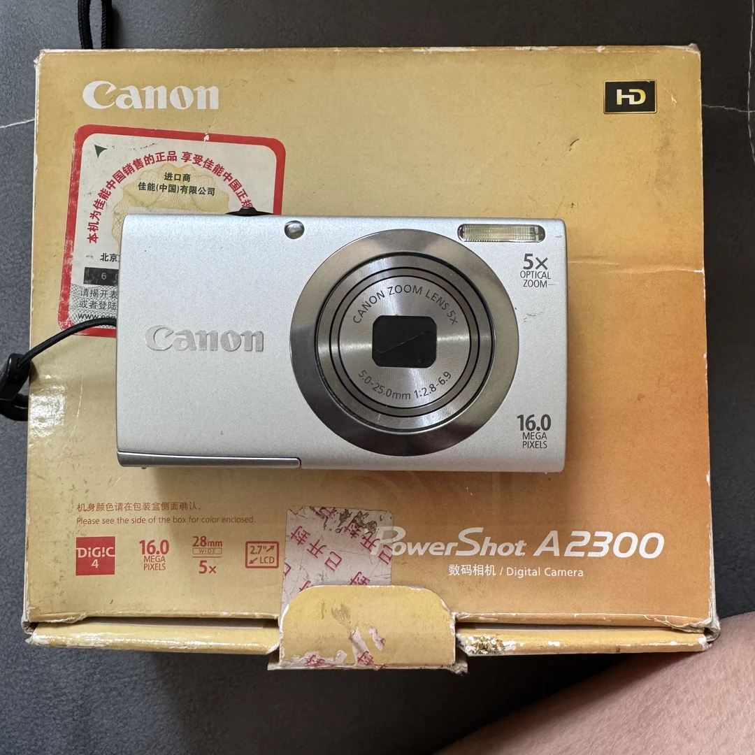 99新 Canon/佳能 佳能a2300功能正常1600万像素5倍变焦冷白皮出片