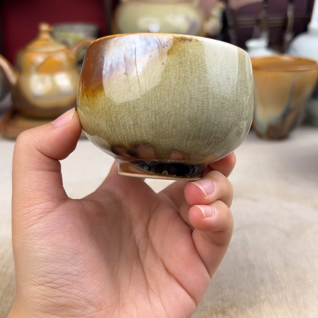 杯纯手工柴烧主人杯