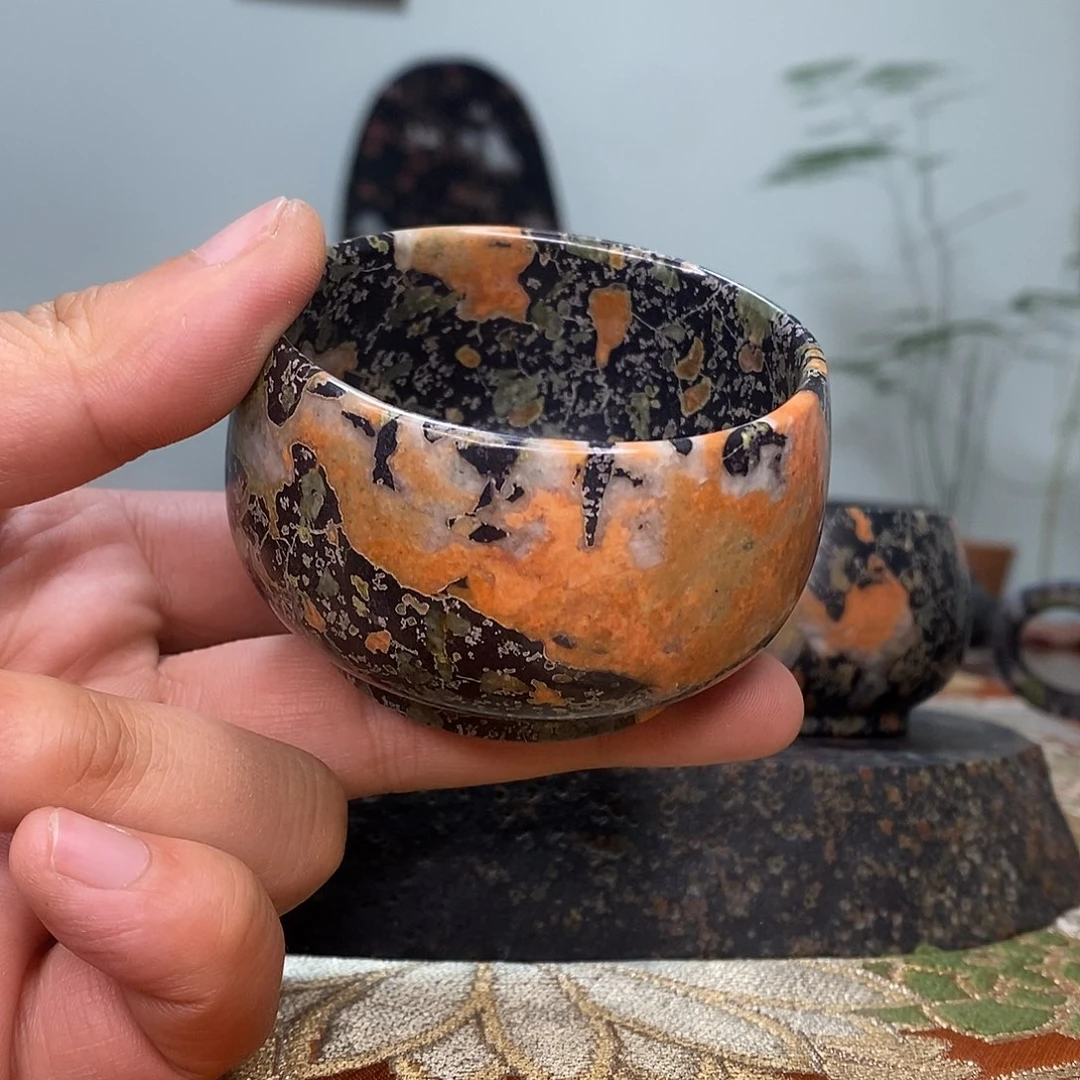 豫石匠茶周边梅花玉安山玉炸炸炸！80cc
