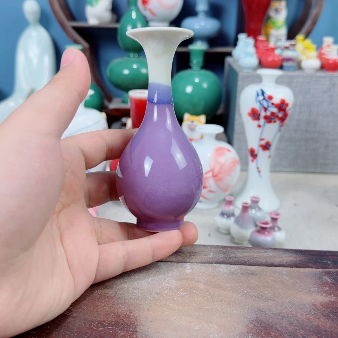 陶瓷手工小花器摆件
