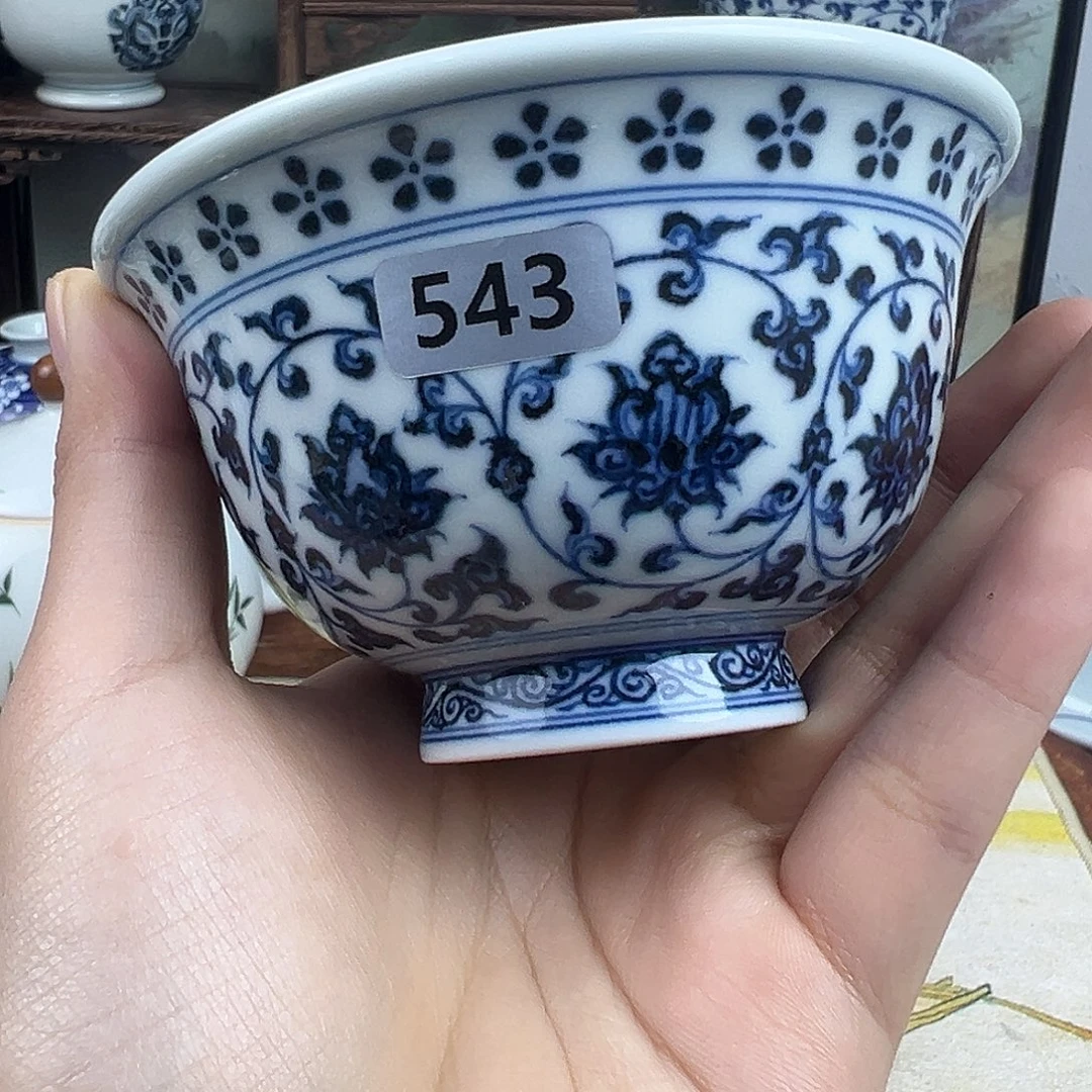 其他瓷缠枝莲压手543