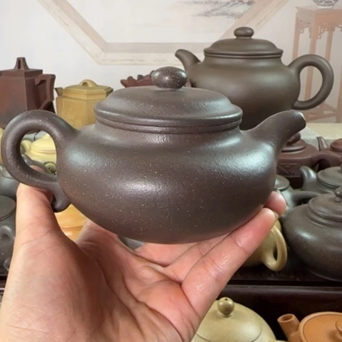 茶壶紫砂冲**霄梨皮天青250c c