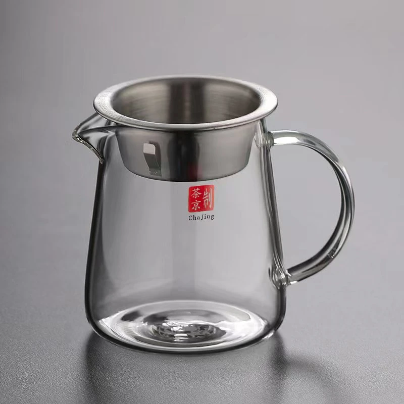 加厚玻璃公道杯带茶漏一体茶具耐热高档公杯单个耐高温茶海分茶器