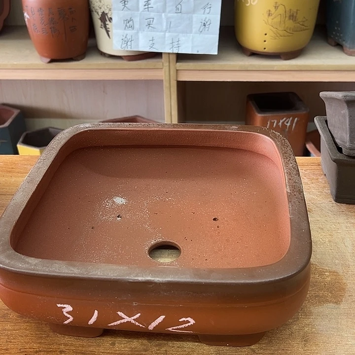 紫砂花盆，透气花盆
