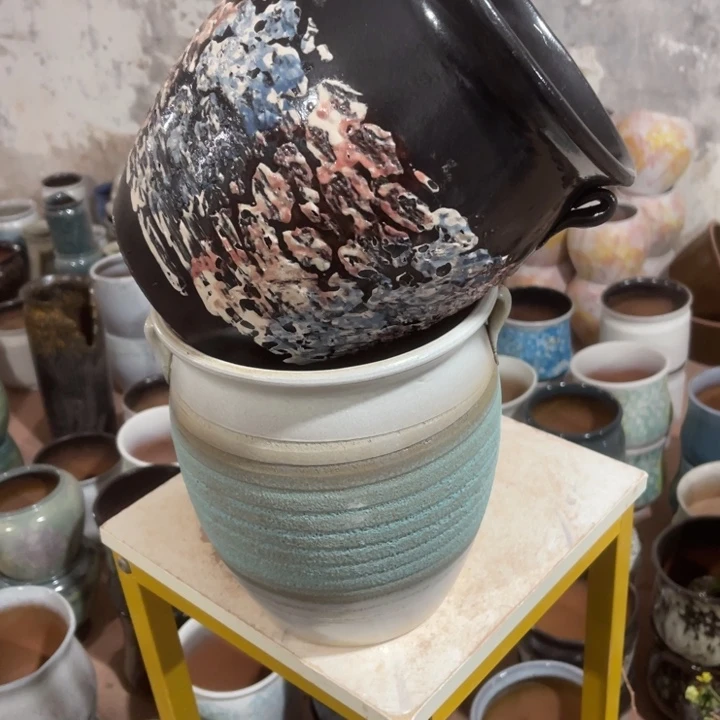 花盆紫砂口径20高度23两只正品