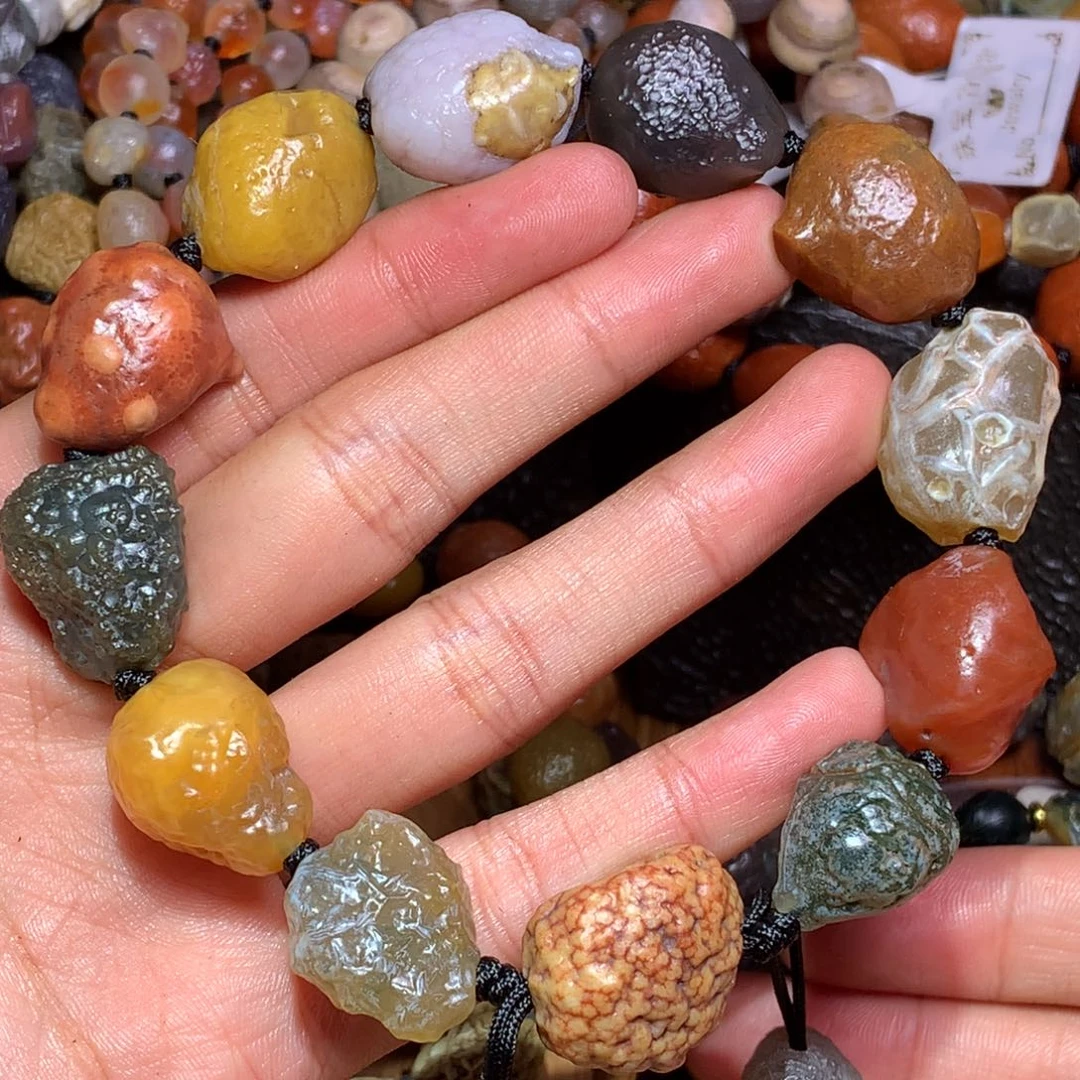 未镶嵌玛瑙/玉髓珠宝半成品