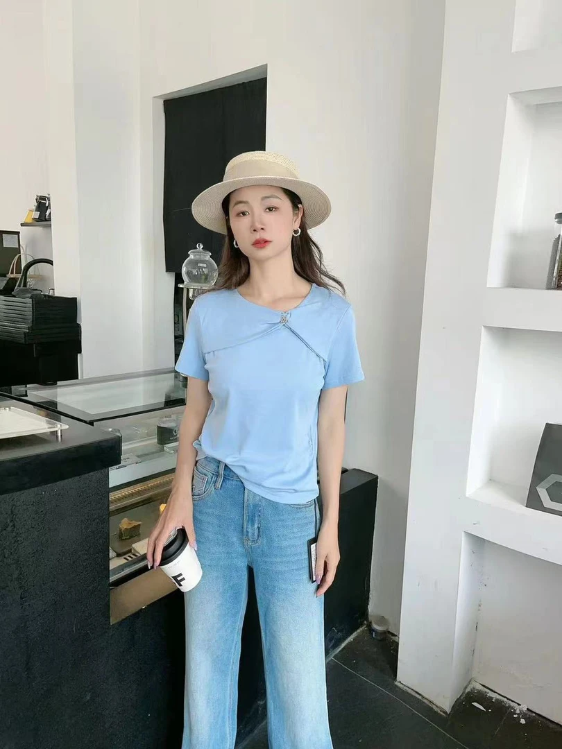 双鱼夏天新款短袖上衣9113