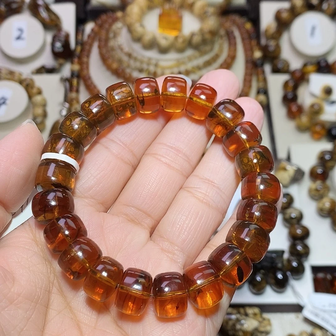 琥珀未镶嵌裸石老型12m