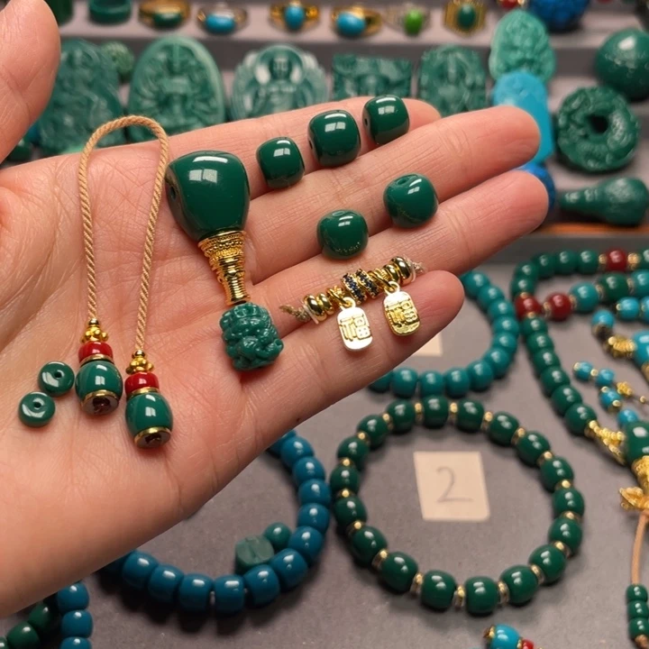 石材南**遇老油绿套装