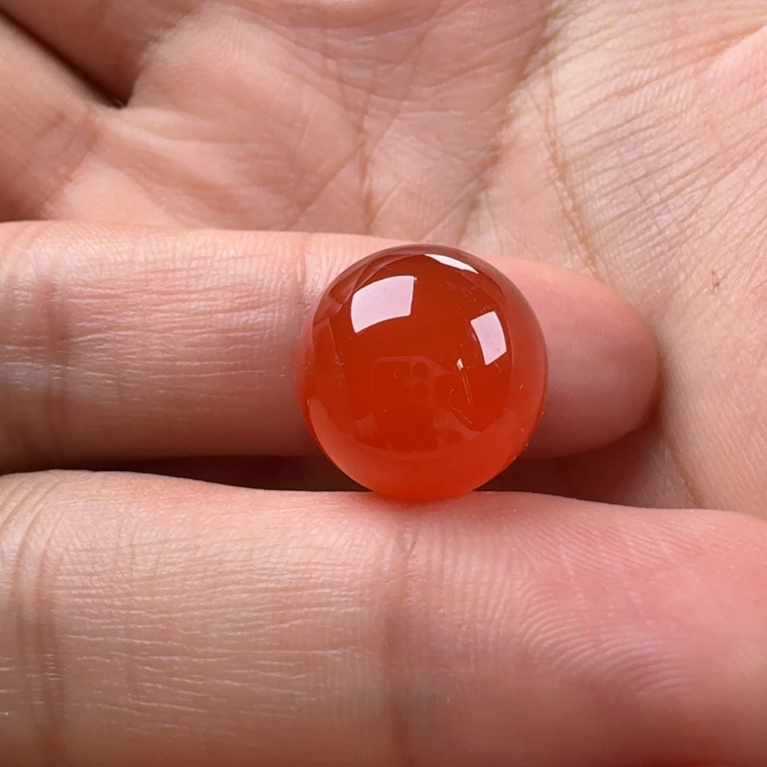 南红玛瑙未镶嵌圆珠13.9