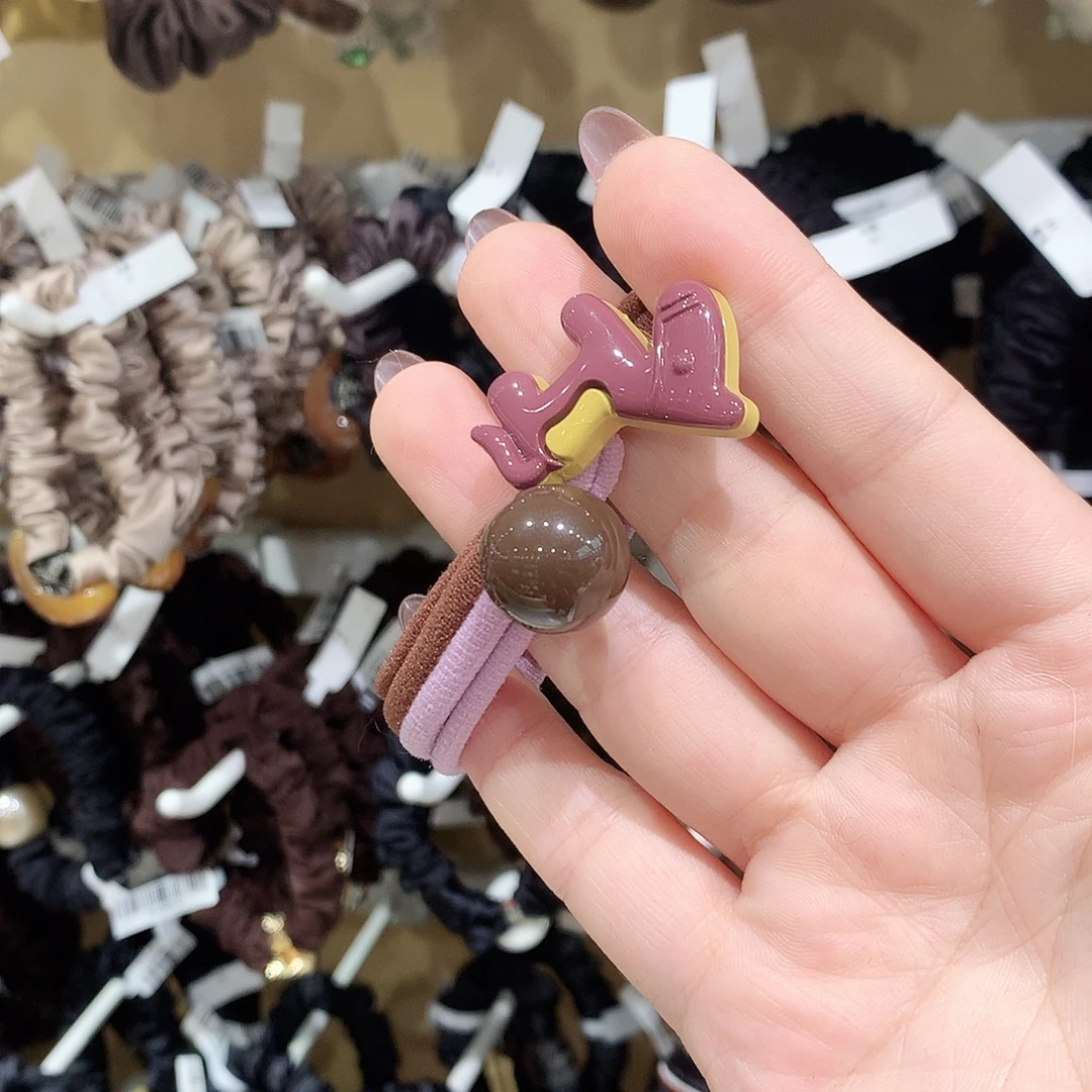 布艺非金属小马发绳