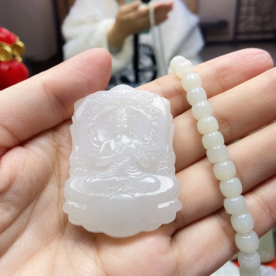 颈饰未镶嵌和田玉章*琴