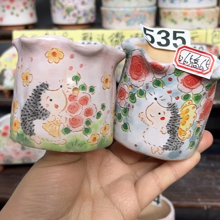 红陶小*甲手工多肉植物花盆
