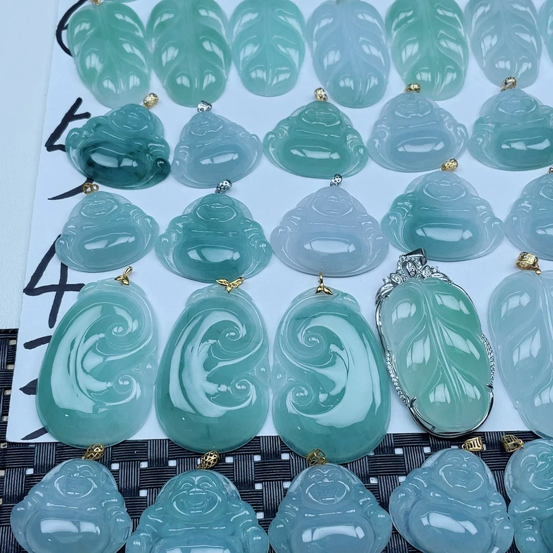 翡翠未镶嵌吊坠(不含链)翡翠