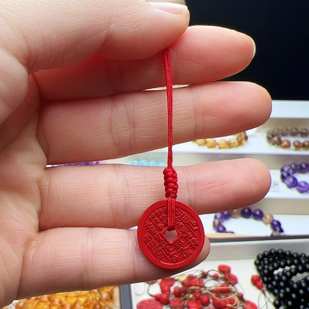 水晶手链未镶嵌铜钱