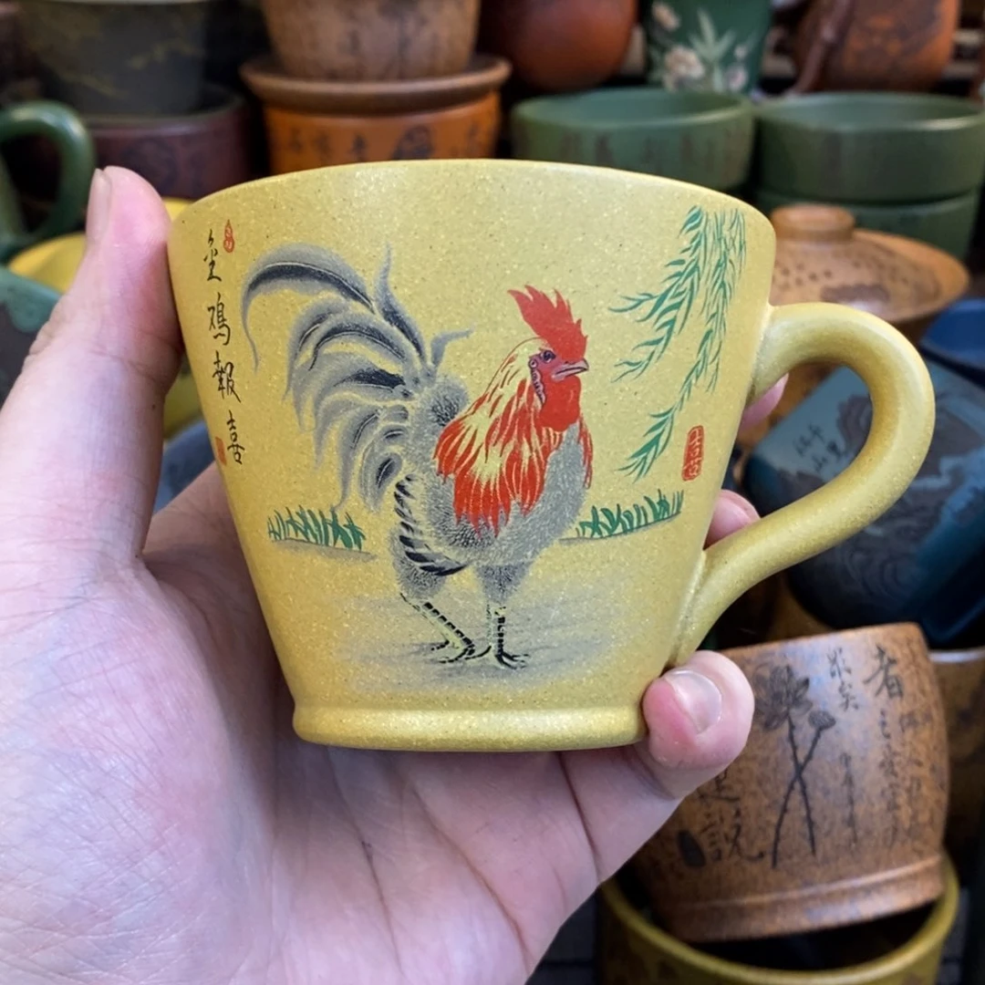 紫砂杯子 宜兴全手工紫砂杯