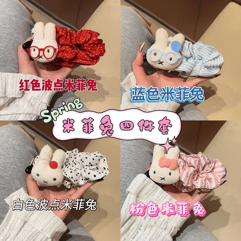 甜美可爱波点大号米菲兔巨显发量香蕉夹后脑勺盘发百搭少女发饰