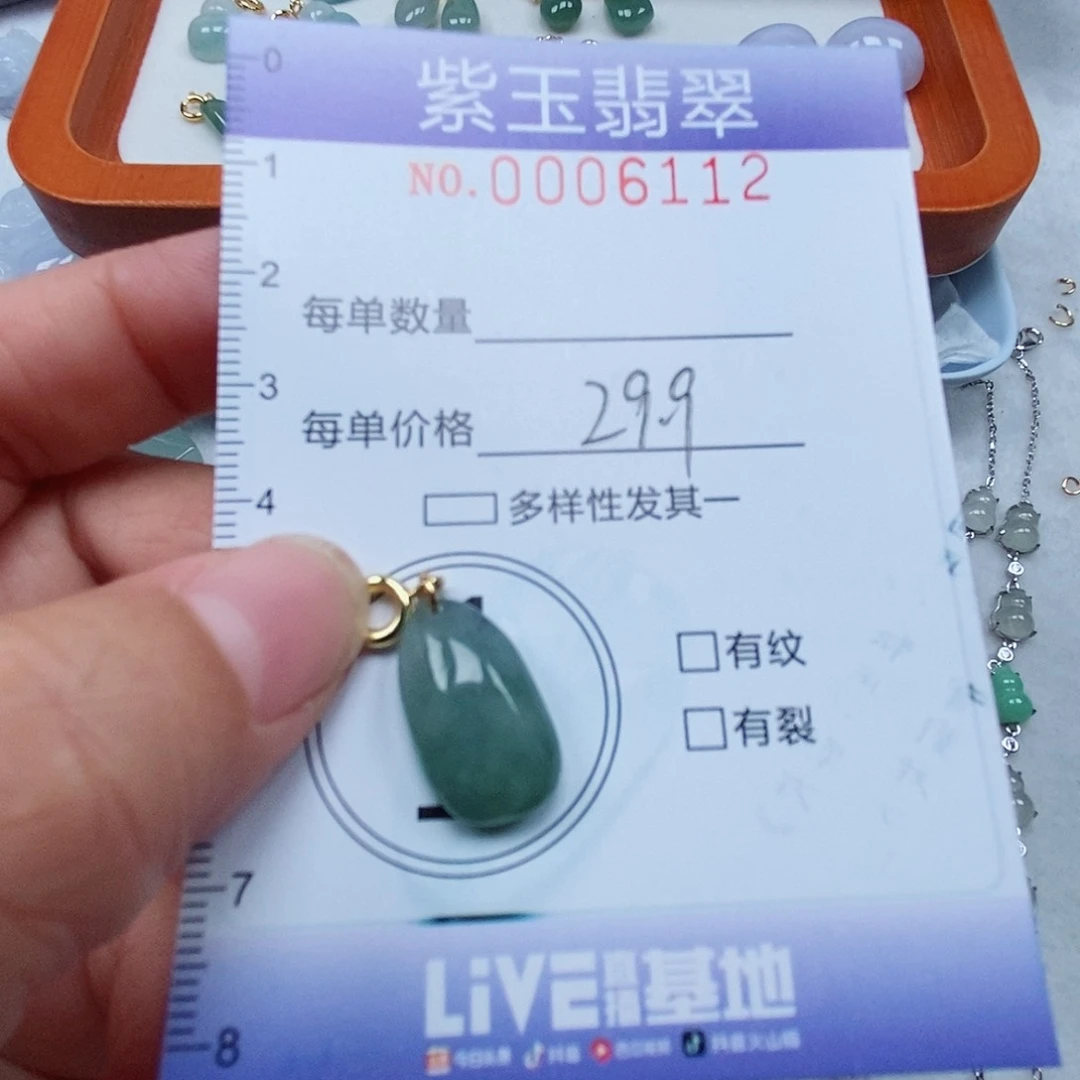颈饰未镶嵌翡翠冰透随行