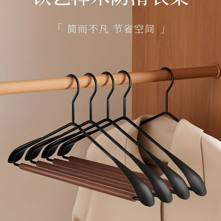 无痕纯色防滑弧形挂衣架家用晾晒晒衣架半圆衣架防肩角衣柜衣架子