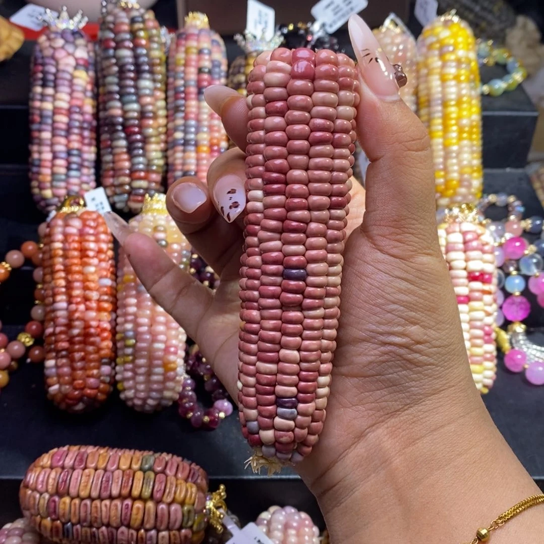 玉S****a文玩玉米定制桃粉