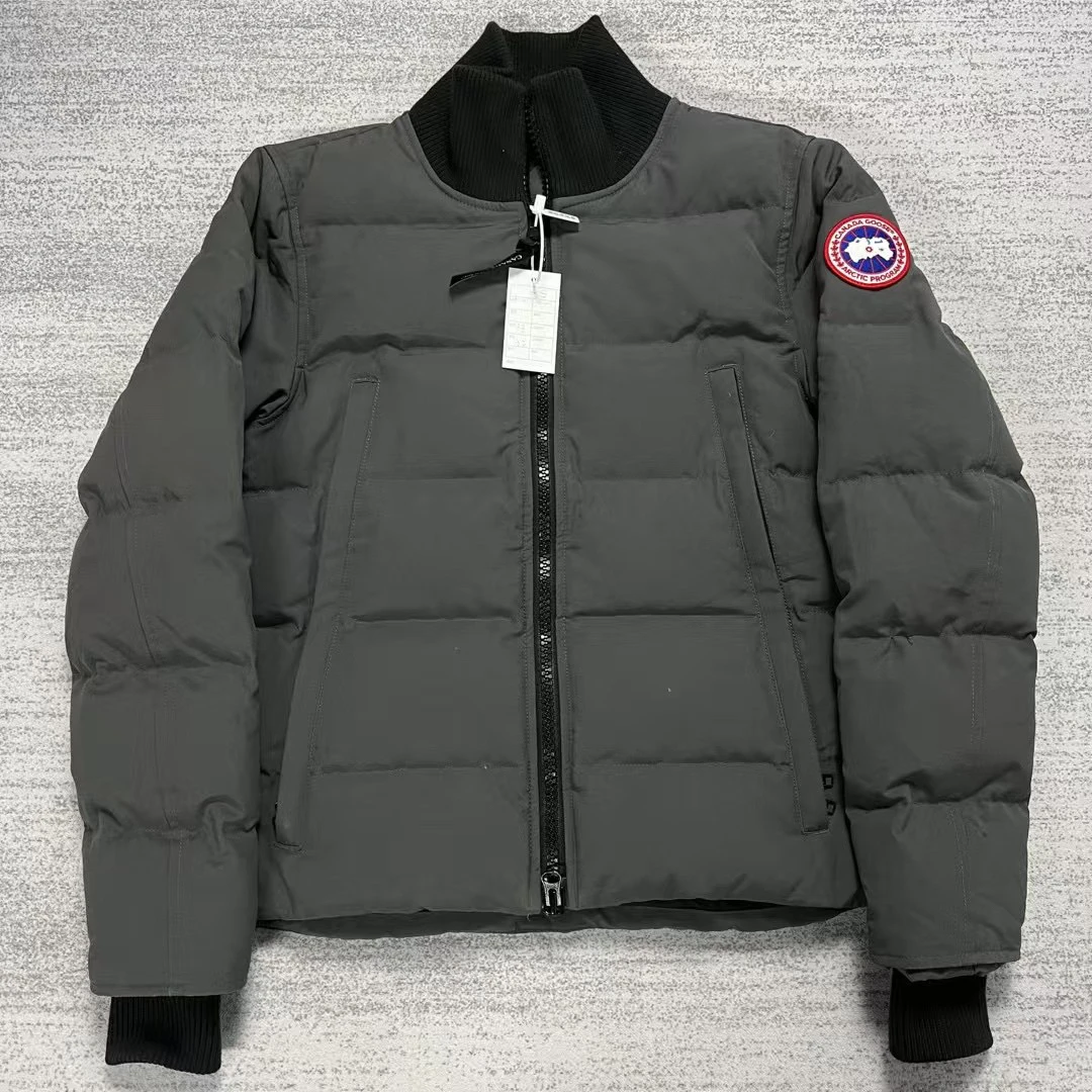 99新 CANADA GOOSE 加拿大鹅 石墨灰色woolford口袋立领羽绒服S