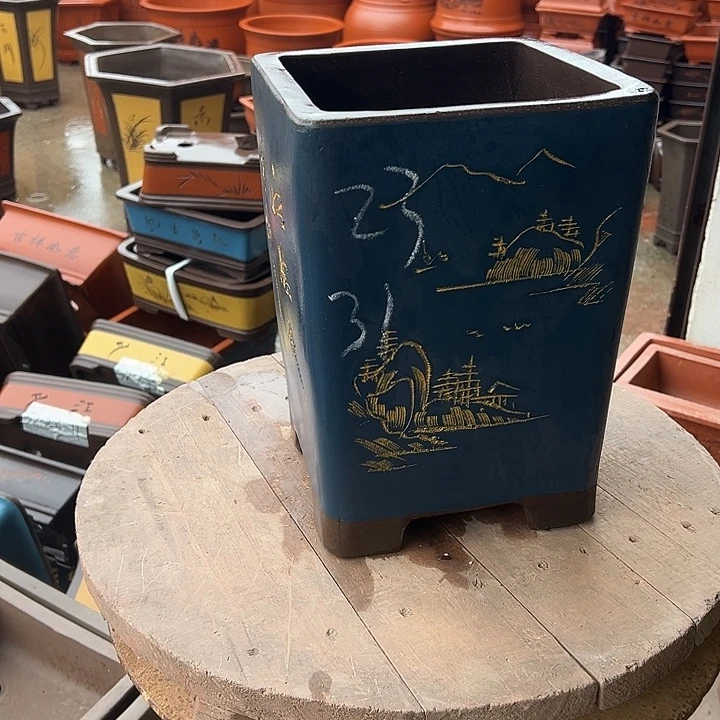 紫砂花盆透气花盆