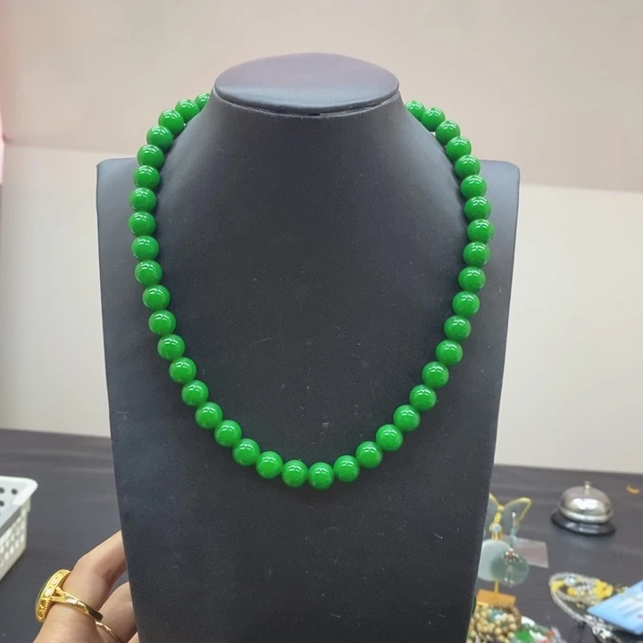 翡翠未镶嵌颈饰项链33