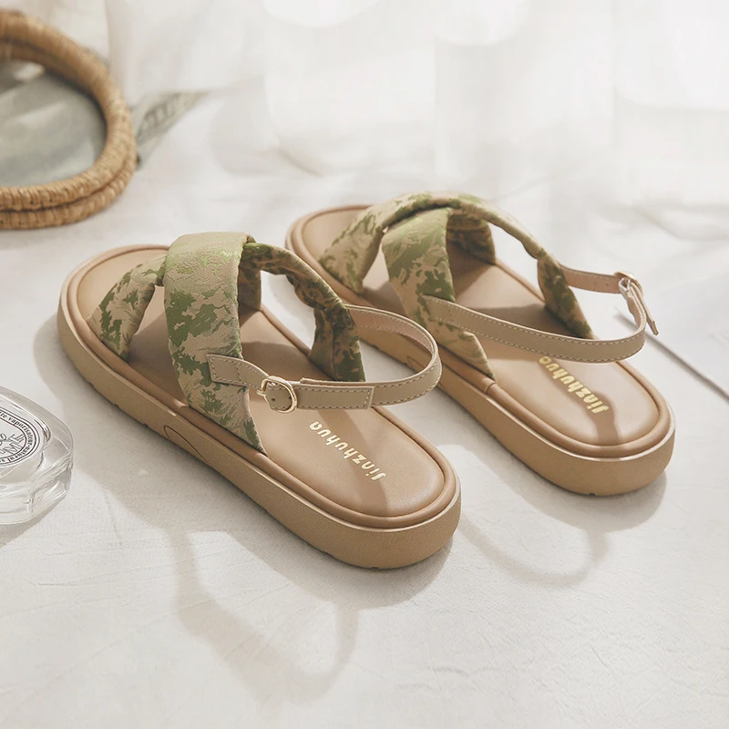 羊皮版~配裙子的巨好看的绝美不累脚百搭凉鞋女夏季外穿2025新款