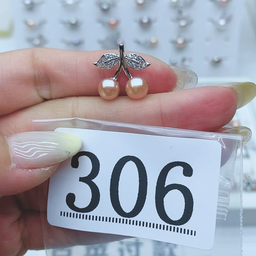 翎***翎戒指银S925镶嵌淡水珍珠306