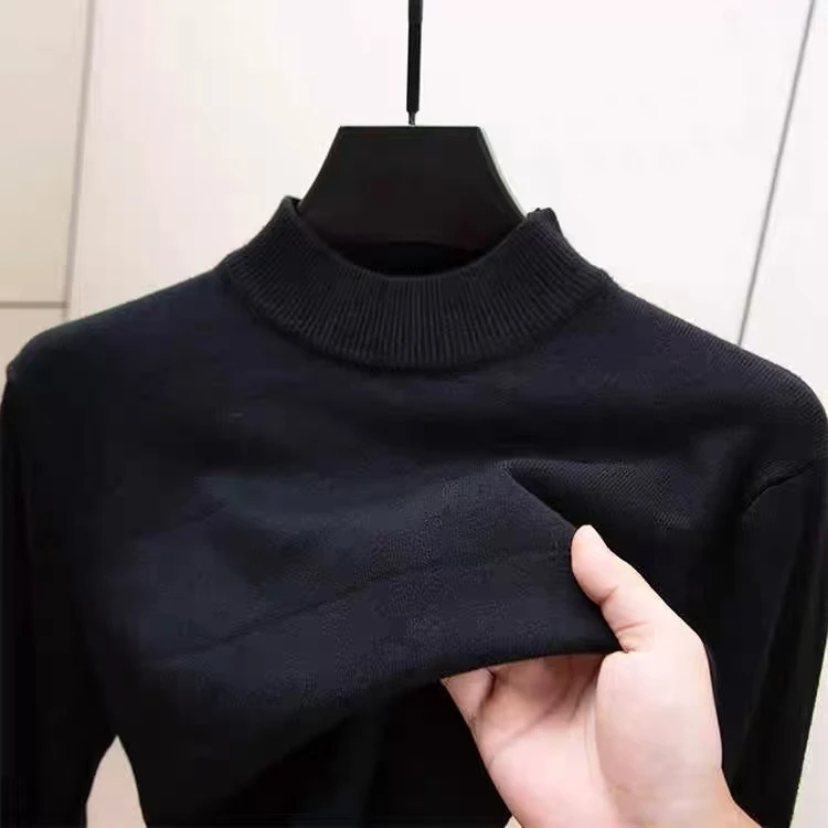 半高领常规款修身型套头衫修身男士上衣保暖羊毛衣 0808