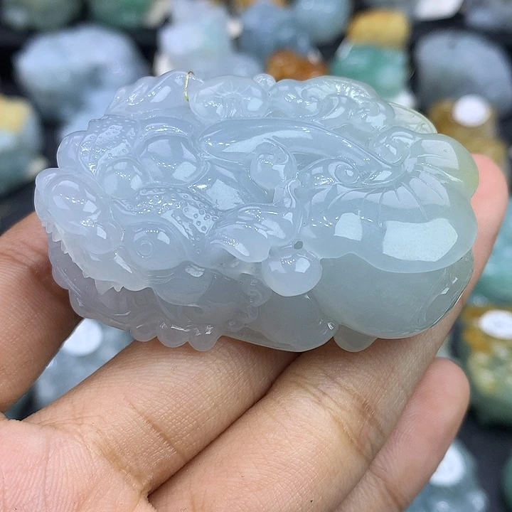翡翠未镶嵌颈饰天然缅甸翡翠