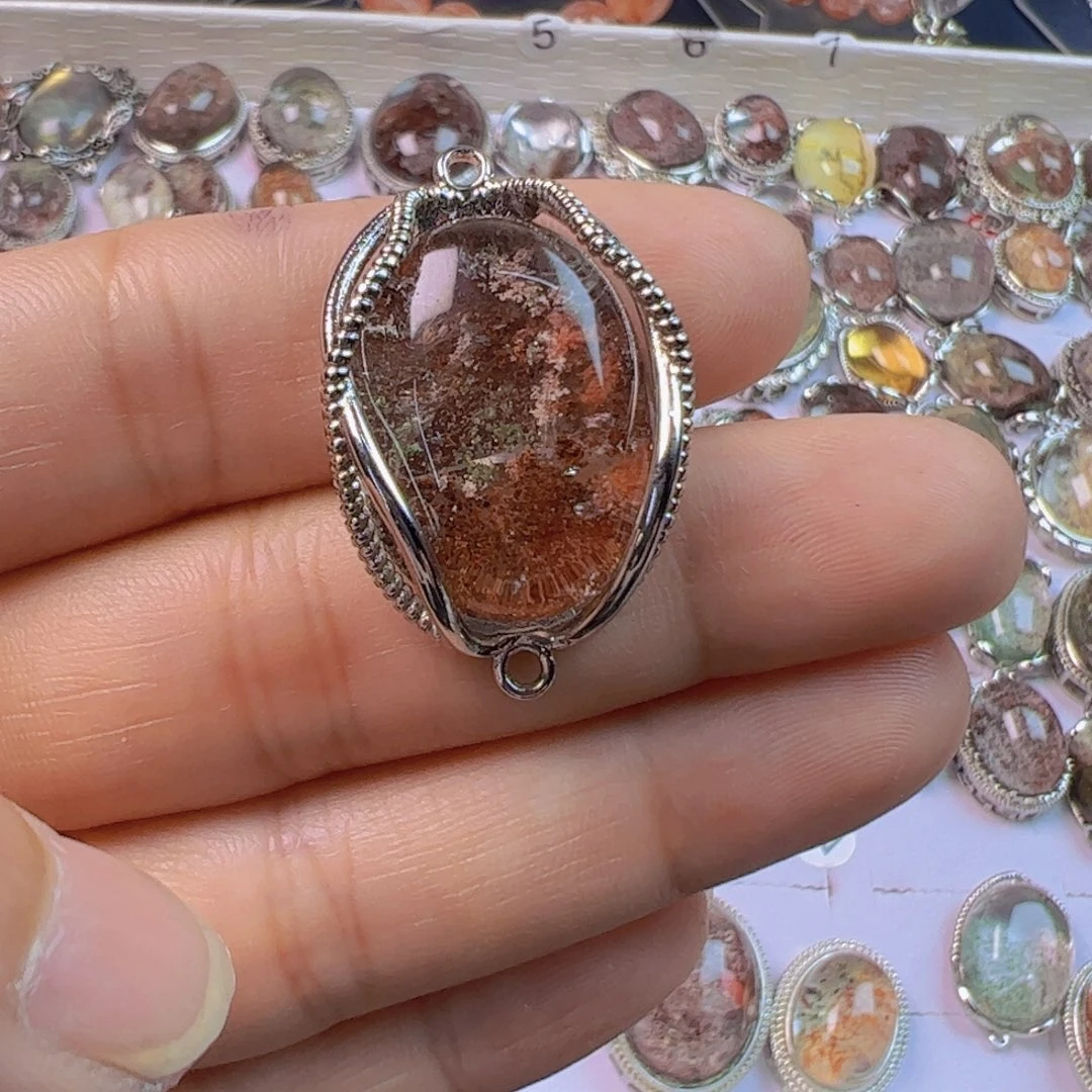 水晶手链银S800镀金镶嵌要****羊