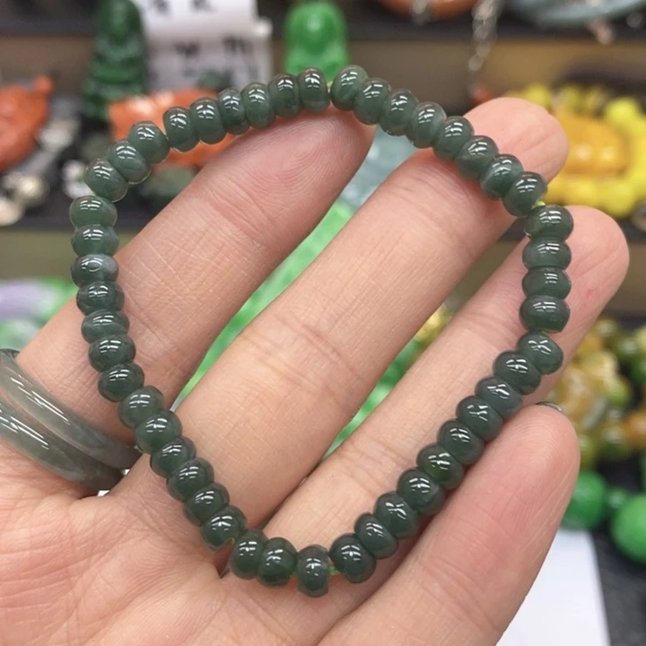 翡翠未镶嵌手链手链36