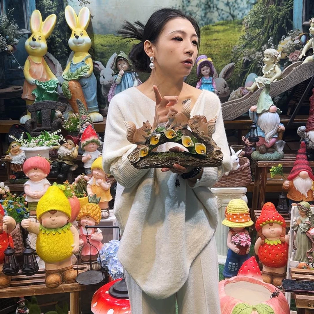 花园摆件红红火火