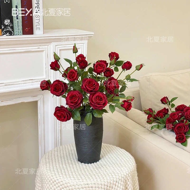 广岛之恋仿真花花束假花玫瑰花摆设花艺摆件花家居插花