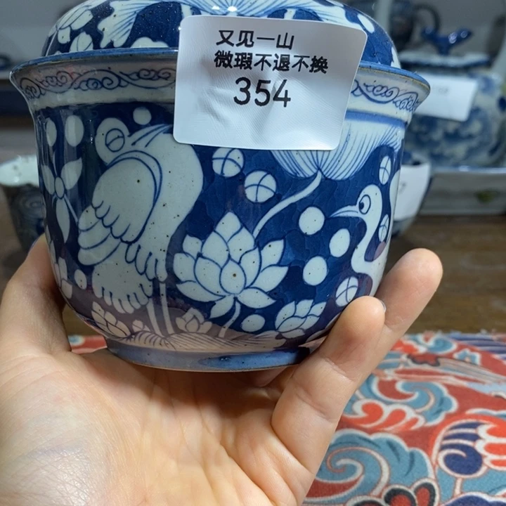 景德镇手绘一路连胜罐子