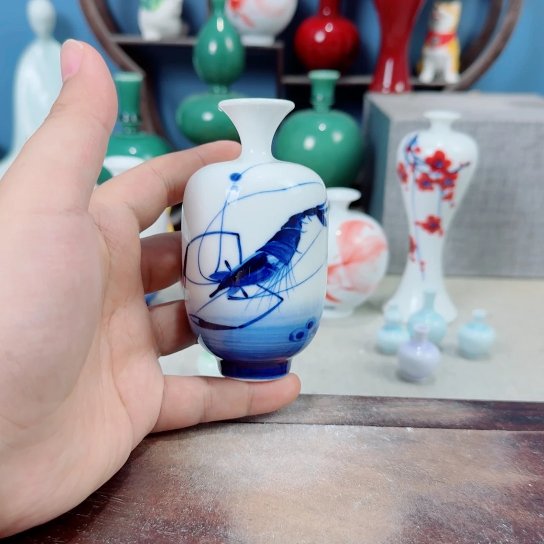 陶瓷手工小花器摆件