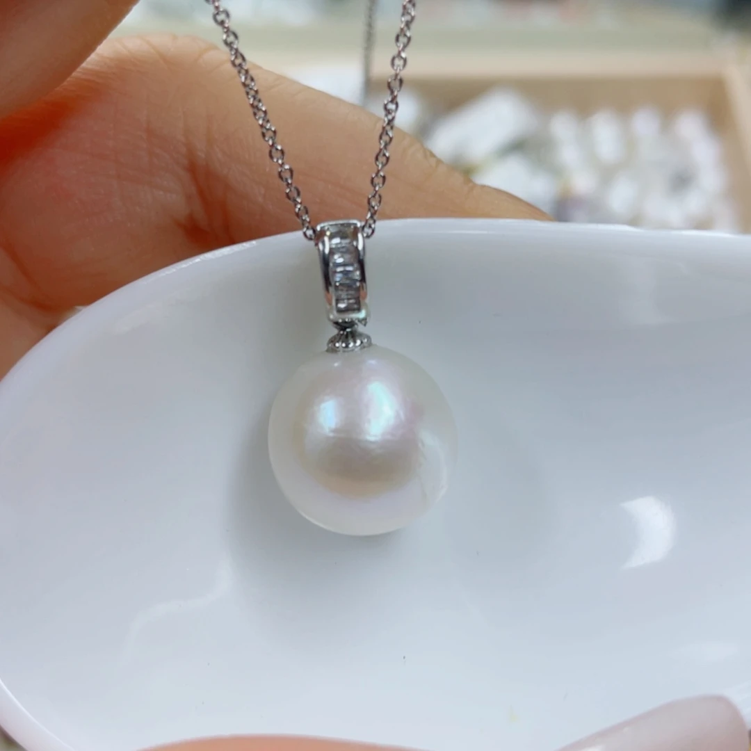 淡水珍珠未镶嵌吊坠(赠链)