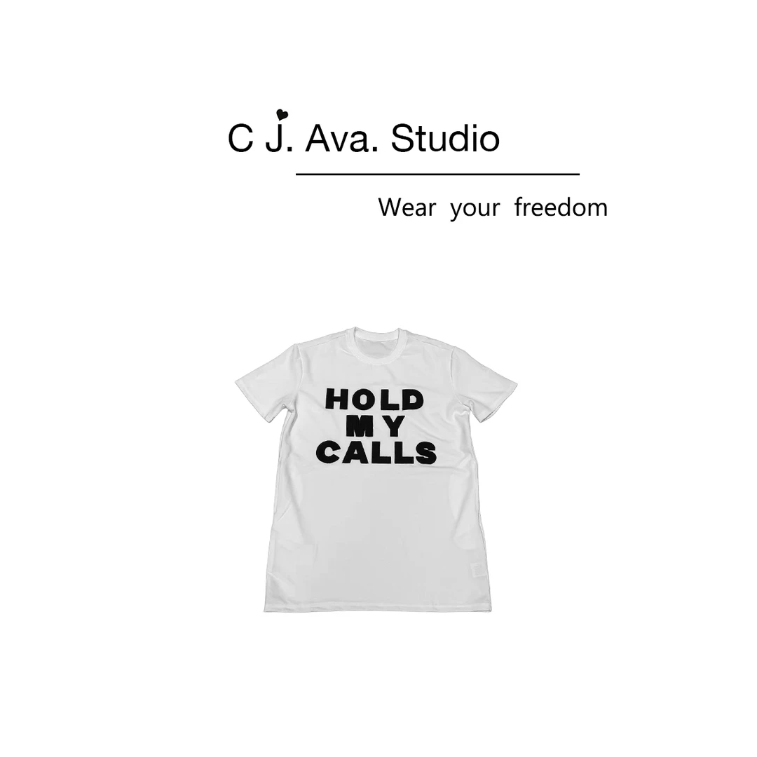 【CJ.Ava Studio】字母印花短袖T恤