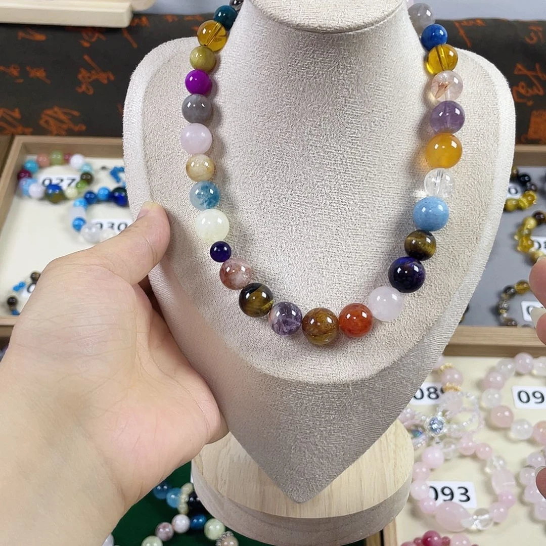 烟晶手链银S925镶嵌