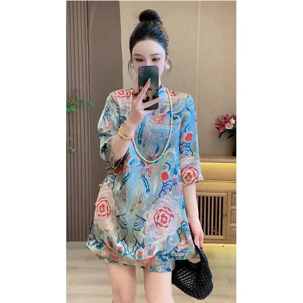 新中式复古中国风时尚两件套装夏季气质轻奢洋气减龄高级感穿搭