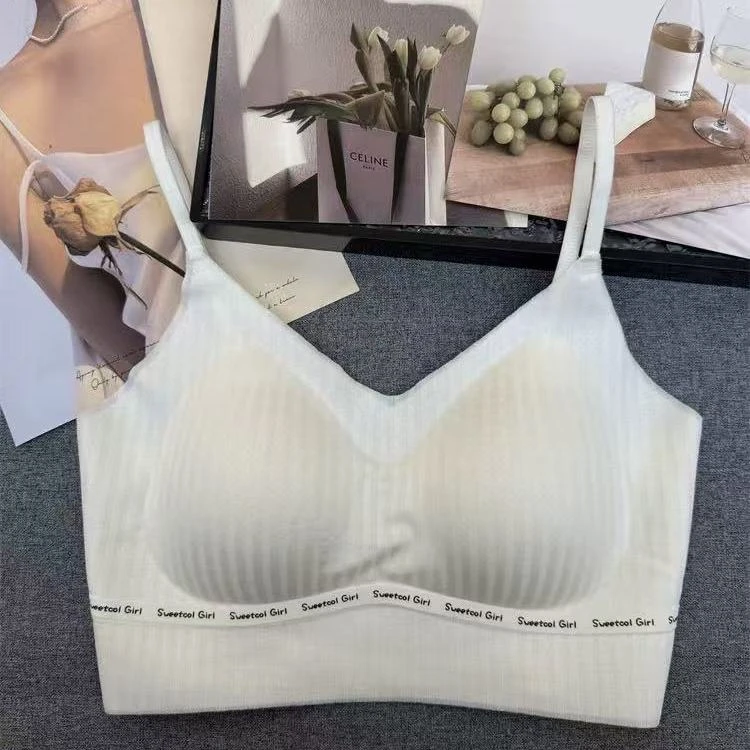 EC原创2025新款设计感时尚显瘦抹胸内衣女文胸罩6527D