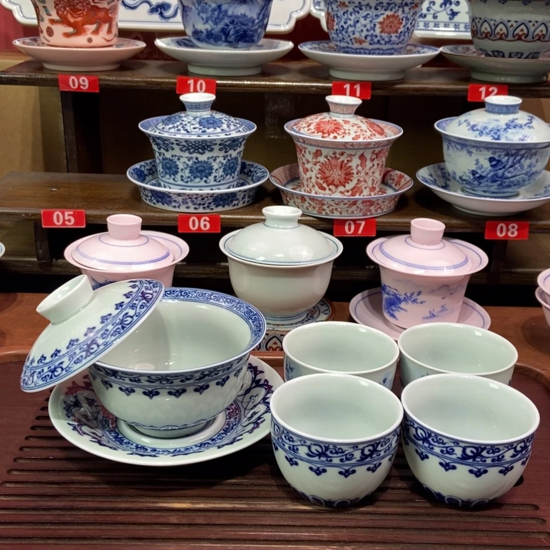 半***沙景德镇陶瓷五件套