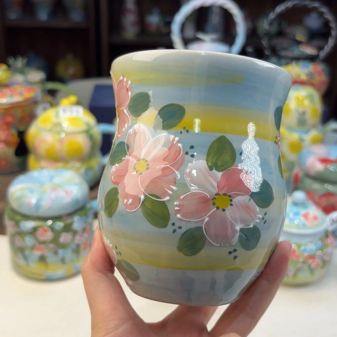 望*斗景德镇手绘高温釉下彩陶瓷茶具