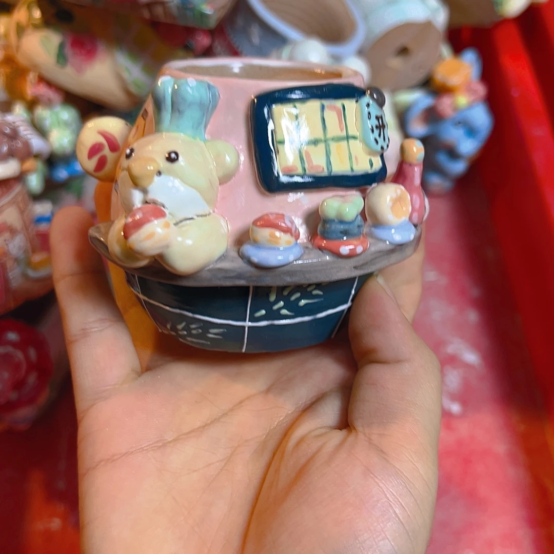 清仓老梧家的手工多肉花盆